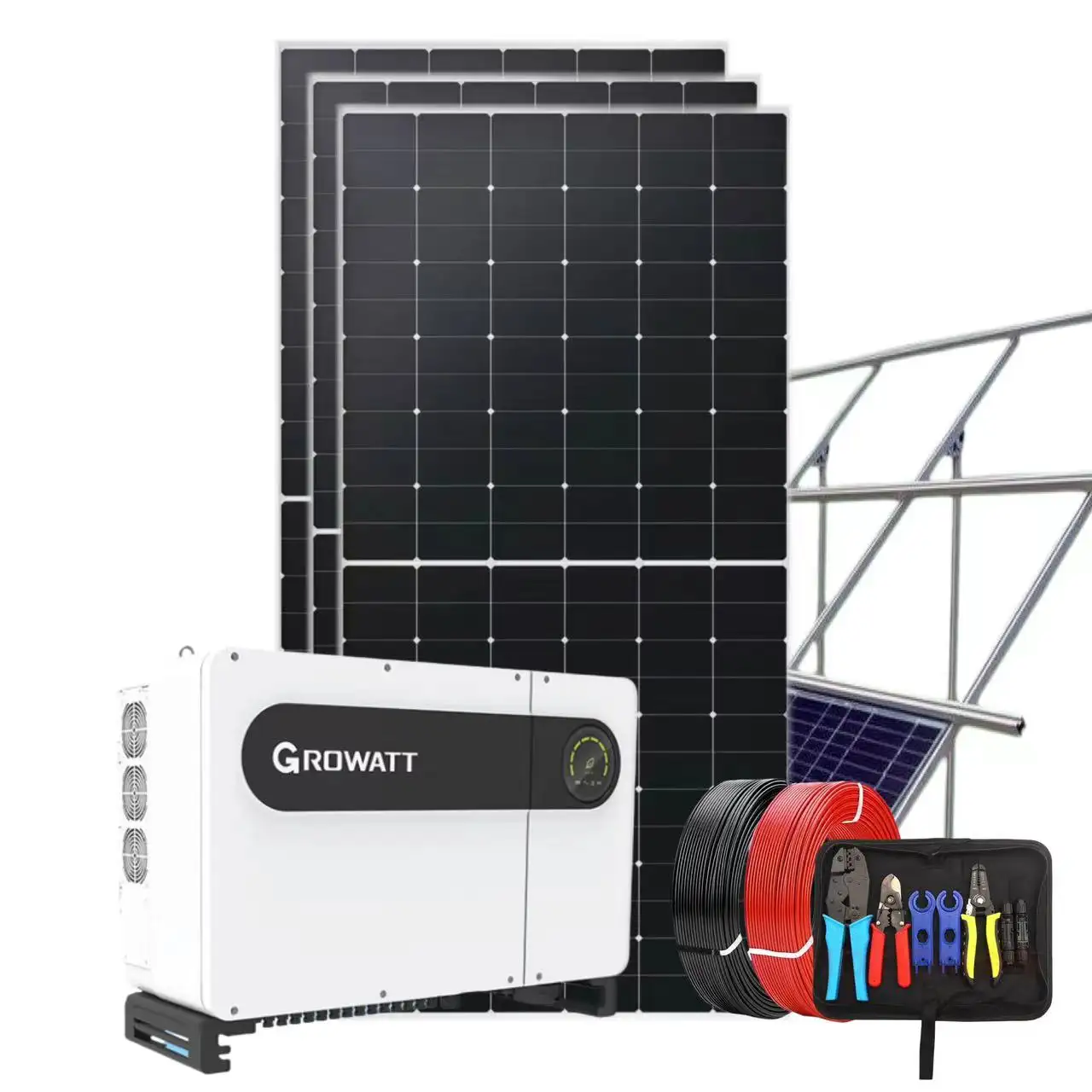 सौर ऊर्जा संयंत्र 100 किलोवाट 300 किलोवाट 400 किलोवाट 500 किलोवाट 1 मेगावाट ऑन ग्रिड टाई सोलर सिस्टम