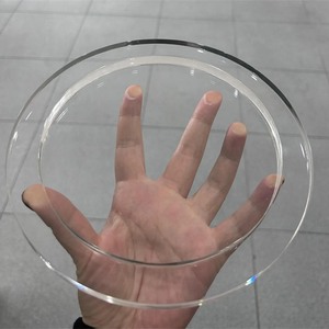 High Precision Custom Laser Cutting Acrylic Round Transparent Plastic Part CNC Machining Service