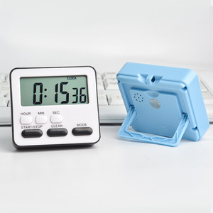 <b>Kitchen</b> <b>Timer</b> <b>Digital</b> Countdown Clock 60 Min Touch Control Square Plastic Easy Operation Student Exam Time Management - Product Image 1