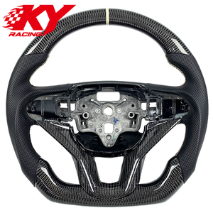Volante deportivo de carreras personalizado en fibra de carbono y cuero negro, adecuado para Cadillac XT6 XT5 CT6 Escalade - Product Image 1