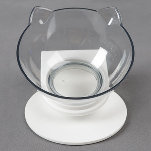 Bol double pour chat, bol à nourriture et à eau pour animaux de compagnie, surélevé, antidérapant, avec support surélevé - Product Image 2