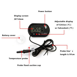 ST-3 <span class=keywords><strong>Aquarium</strong></span> Thermometer Digitales <span class=keywords><strong>Aquarium</strong></span> <span class=keywords><strong>Aquarium</strong></span> Wasser temperatur messer Elektronisches LCD-Display-Thermometer für Fischs child kröte - Product Image 5