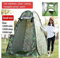 Tente de camping individuelle 120 cm, une chambre, pop-up, en polyester taffetas 170T avec revêtement argenté, quatre saisons, pour l'intimité