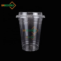Gobelets jetables transparents en plastique PET de qualité alimentaire avec couvercle pour boissons – Vente en gros