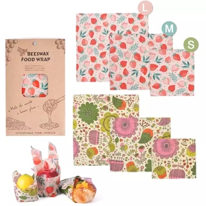 Bọc Thực Phẩm <span class=keywords><strong>S</strong></span>áp Ong Tái <span class=keywords><strong>S</strong></span>ử Dụng Cho Bánh Mì & Bánh Sandwich Bộ 3 Kích Cỡ - Product Image 2