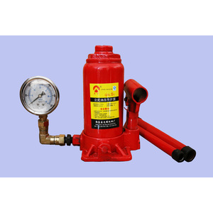 Gato hidráulico QYL2t de 2T con manómetro para elevación de automóviles - Product Image 2