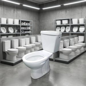 Washdown WC Commode Slow Down Seat Cover Low Price Modern Ceramic Porcelain Two Piece Water Closet - Product Image 2