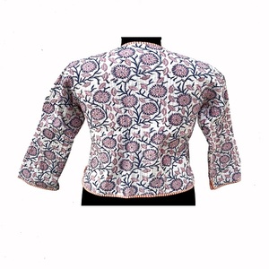 Chaqueta de Forro Polar Reversible Étnica Bohemia para Mujer, Transpirable, de Secado Rápido, Chaqueta Corta de Invierno, 100% Algodón, Precio al por Mayor - Product Image 5