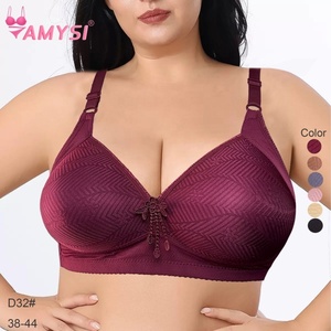 Yiwu Amysi 32 #, sujetadores de verano de venta rápida para mujer, correas ajustables sin alambre, transpirable, patrón sólido, logotipo de <span class=keywords><strong>Copa</strong></span>, tallas grandes y finas - Product Image 1