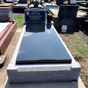 Lápida de Mármol Negro Simple y Atractiva, Monumento Moderno para Espacio Exterior en Funerales - Product Image 6
