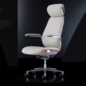 <span class=keywords><strong>Silla</strong></span> de oficina ejecutiva de cuero sintético de diseño moderno al por mayor, base cromada, altura ajustable, <span class=keywords><strong>escalera</strong></span> giratoria trasera competitiva - Product Image 1