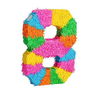 Yuyang mainan permen Pinata angka pelangi, untuk anak-anak Natal Paskah Halloween ulang tahun pesta wisuda pernikahan - Product Image 1