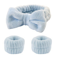 Ensemble personnalisé Spa visage femmes maquillage filles doux microfibre poignet lavage dames cheveux enveloppes bandeaux douche bain