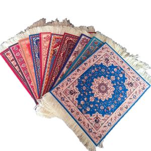 Tapis de souris en feutre style persan imprimé sur mesure, tapis de souris tissé avec pompons, tapis musulman - Product Image 4