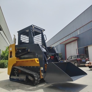 Mini <span class=keywords><strong>Skid</strong></span> Steer <span class=keywords><strong>Loader</strong></span> Mesin Kubota Kapasitas 300kg Kabin Tertutup Roda Trek Front <span class=keywords><strong>Loader</strong></span> - Product Image 6
