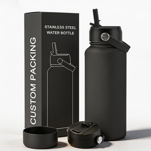 Vaso Térmico Personalizado <span class=keywords><strong>Mate</strong></span>, Aislado, Ecológico, de Acero Inoxidable, Botella de Agua Metálica, Termo - Product Image 1