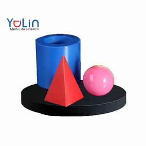 Ensemble de démonstration de modèles de formes géométriques, compréhension des modèles solides, cylindre, cône, quatre pyramides, aide à l'enseignement des <span class=keywords><strong>mathématiques</strong></span> - Product Image 1