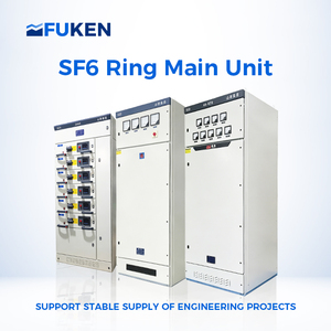 Fuken SF6 Gas-Insulated RMU Medium Voltage Switchgear IP55 50/60Hz Stainless Steel 6kV-72kV Solar Power Generation System