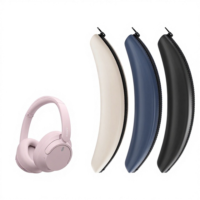 For WH-CH720N/710N Over-Ear Headphones Protective Case Ear Cap Replacement Set Silicone Ear Pads Soft Case Scratch-Proof