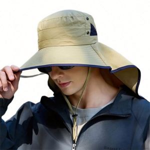 Chapeau de soleil anti-ultraviolet pour homme, coupe-vent, pour la randonnée en montagne et la pêche - Product Image 6