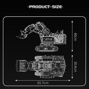 Khuôn Vua 17071 4767Pcs Kỹ Thuật Loạt Điều Khiển Từ Xa Nhiệm Vụ Nặng Nề Máy Xúc Khối Xây Dựng Đồ Chơi Moc Kỹ Thuật Bộ Dụng Cụ Xây Dựng - Product Image 6