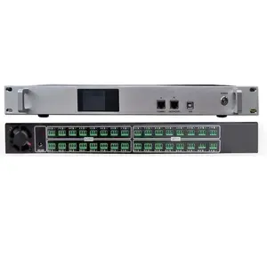Kotak antarmuka konverter Audio DL16 Dante, konverter sinyal Audio Analog ke Digital