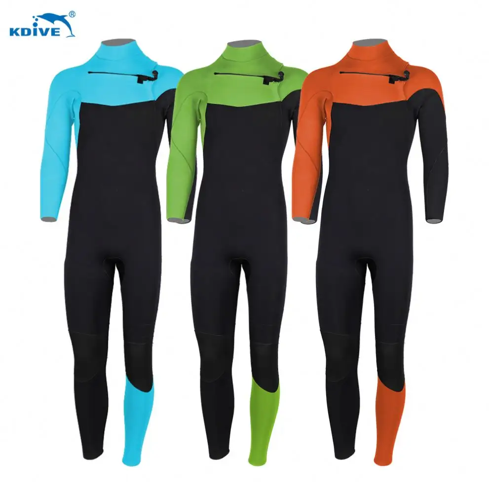 KDIVE Hot Selling Best 5mm Neoprene Latex Fabric Wet Diving Suit For Men