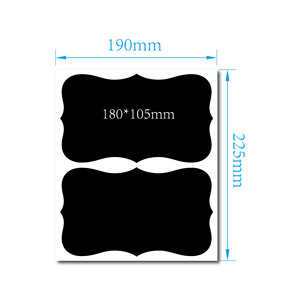 Étiquettes autocollantes imperméables pour tableau noir en gros, marqueurs blancs pour tableau noir, étiquettes pour pots, autocollants amovibles pour tableau noir, vin, bière - Product Image 4