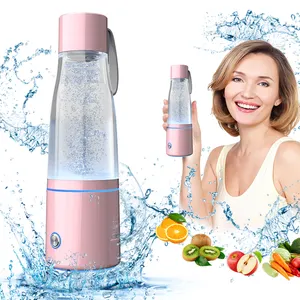 Bottiglia di acqua a idrogeno molecolare portatile PEM generatore di bottiglie di acqua di idrogeno 5000 ppb bottiglia di acqua ricca di idrogeno