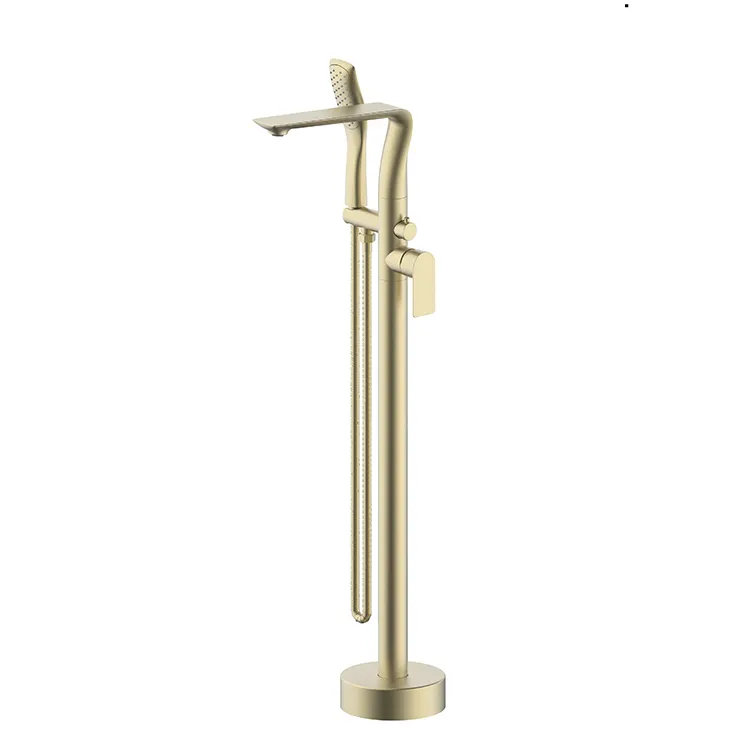 Robinets de bain sur pied Bronze mélangeur d'eau chaude et froide robinet de baignoire