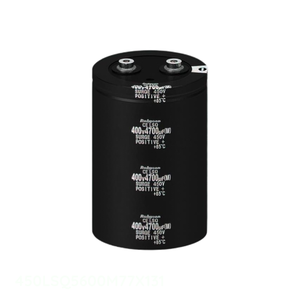 Condensador Original de 5600 uF para Montaje en Chasis, Aluminio, 5600UF, 20%, 450V, SCREW 450LSQ5600M77X131 - Product Image 1