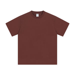 핫 세일 사용자 정의 로고 여름 245GSM 순수 하이 퀄리티 대량 인쇄 주문형 의류 남여 공용 멋진 스트리트웨어 크루넥 티셔츠 - Product Image 4