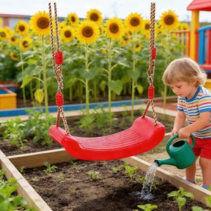 <span class=keywords><strong>Altalena</strong></span> per Bambini Direttamente dalla Fabbrica, Auto-Giocattolo in Plastica Sicura, Portatile e Comoda per Attività Ludiche in Casa e Giardino - Product Image 2