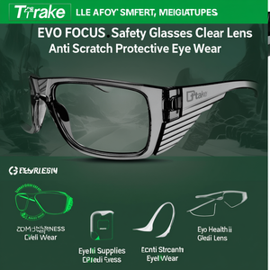 Gafas de Seguridad Ttake EVO FOCUS con Lentes Transparentes Antirrayaduras, Protección Ocular - Product Image 3