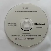Ms SQL Server 2025 标准版 DVD 包 英文版 全球在线激活 美国原版 正版可用
