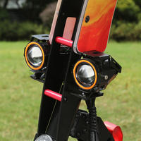 Nouvelle trottinette électrique pliable 800W*2 à double moteur, batterie lithium étanche, 11 pouces, 40-50km/h, NFC pour haut-parleur hydraulique