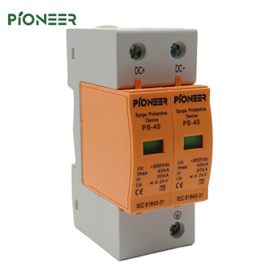Dispositivo di <span class=keywords><strong>Protezione</strong></span> da Sovratensioni a Bassa Tensione SPD DC 1000V 20KA~40KA Tipo T2 per <span class=keywords><strong>Protezione</strong></span> da Fulmini, Direttamente dalla Fabbrica - Product Image 1