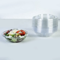 8 Oz 12 Oz 24 Oz Ronde Wegwerp Transparante Afhaallocatie Bakjes PET Plastic Fruit Salade Schaal
