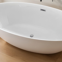 Baignoire autoportante ovale moderne pour, vente en gros d'usine, usage domestique, salle de bain, hôtel, projet villa