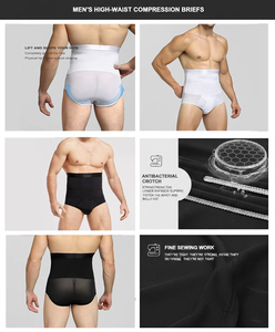 Hygieia Faja Moldeadora de Cintura Alta para <span class=keywords><strong>Hombre</strong></span> con 4 Varillas de Acero, Bragas de Control Abdominal Antirrollos, Bragas de Compresión para Esculpir el <span class=keywords><strong>Abdomen</strong></span> - Product Image 3