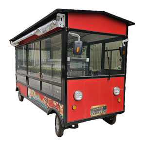 Mini Furgone per Snack, Carretto Mobile per Cibo <span class=keywords><strong>con</strong></span> Ruote, Gelati, Limonata, <span class=keywords><strong>Torte</strong></span>, Caffè, Hot Dog, Carretti e Rimorchi per Alimenti - Product Image 4