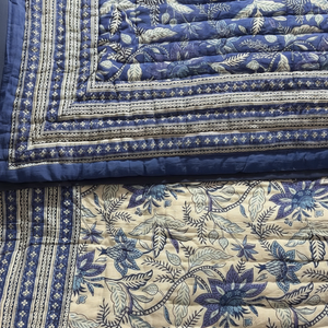 Best Indian Handblock Best Handmade Premium Design Best HotSale Quality CottonQuilted <b>Bedspread</b> Set Lightweight Embroidery Print - Product Image 1