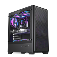 Boîtier d'ordinateur de jeu Full Tower AntarcChill Factory OEM, châssis en verre trempé E-ATX, prend en charge le refroidissement à eau 360, 7 ventilateurs, vente en gros