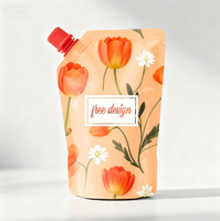 Feuille d'aluminium thermoscellable écologique 750ml détergent à lessive assouplissant recharge de bec avec bouchon à pression