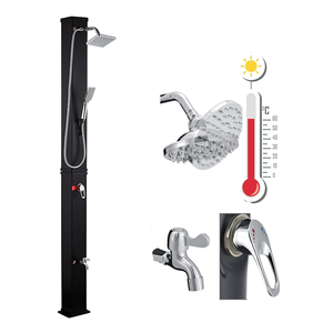 CYEN NOUVEAU Lancement <span class=keywords><strong>Prix</strong></span> Usine <span class=keywords><strong>Douche</strong></span> <span class=keywords><strong>Solaire</strong></span> Extérieure Autonome Carrée Noire Écologique 40L pour Plage, <span class=keywords><strong>Piscine</strong></span> et Jardin - Product Image 5