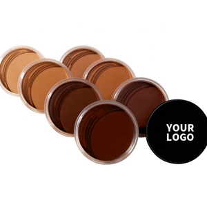 Paleta de bronceador facial orgánico con acabado mate, crema de mantequilla, corrector, ingredientes herbales, paleta de contorno de etiqueta privada, maquillaje - Product Image 1