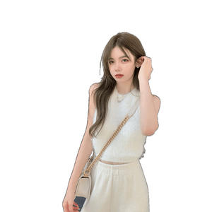 <span class=keywords><strong>Pull</strong></span> <span class=keywords><strong>sans</strong></span> manches pour femme, gilet en fourrure de vison, <span class=keywords><strong>robe</strong></span> de printemps, <span class=keywords><strong>chemise</strong></span> courte en peluche, vêtement extérieur, haut intérieur - Product Image 5