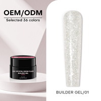 Gel Constructeur Marque Blanche en Gros, Gelée Constructrice Auto-Nivelante Sans HEMA ni TPO, Gel Dur pour Ongles Sans Chaleur, Extensions UV
