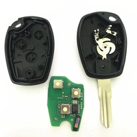 Clé de voiture à distance à 3 boutons avec logo pour Renault Duster Modus Clio 3 Twingo DACIA Logan Sandero Kangoo 433MHz puce PCF7947