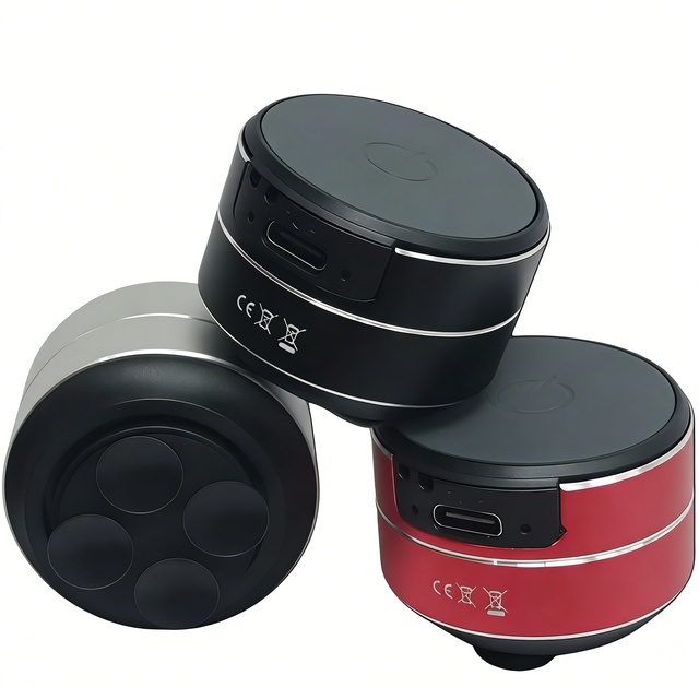 Portable Mini Metal for V5.3 Speaker with 400mAh Battery Wireless Player Phone Computer Outdoor Travel Camping Use